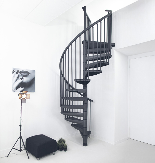 Escalera de caracol DELTA Grey metallic
