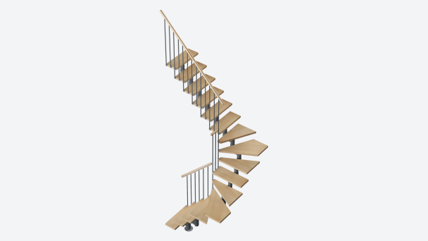 Staircase EUREKA Basalt Grey, RAL 7012