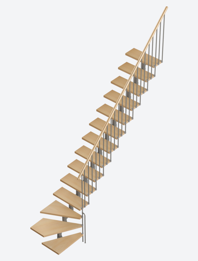 Staircase EUREKA Basalt Grey, RAL 7012