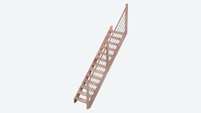 Wooden staircase NEVADA 