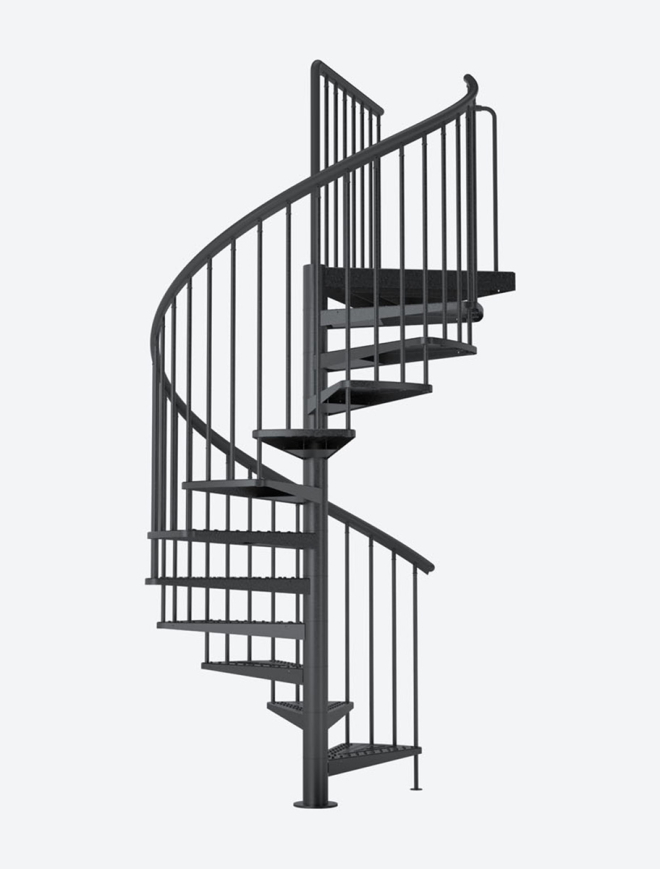 Spiral staircase DOLLE TORONTO Black