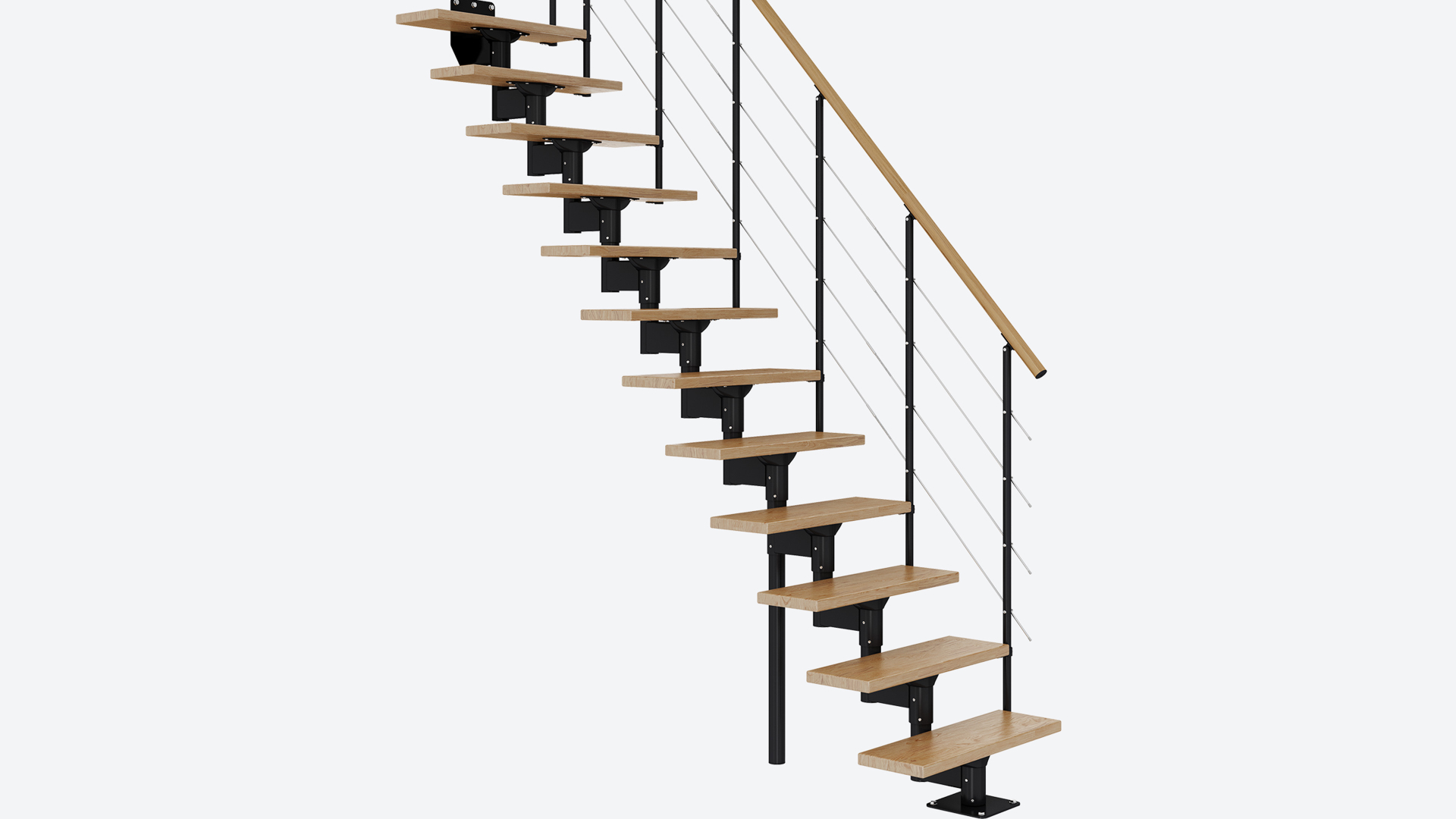 Additional staircase banister BOSTON Pearl grey