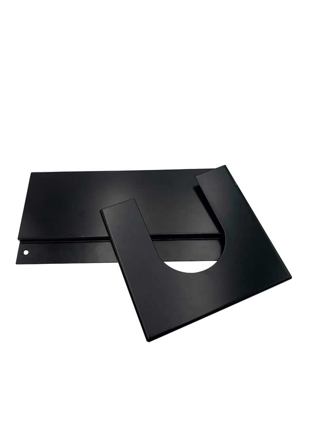 Cover kit for top and foot elements Black, RAL 9005