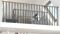 Balaustrada de planta CLASSIC Black, RAL 9005