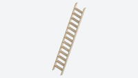 Mezzanine’s ladder in kit - COTTAGE PREMIUM 