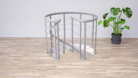 Landing banister spiral DESIGN-ROUND Pearl grey