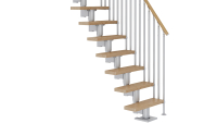 External handrail banister CLASSIC 3 Anthracite, RAL 7016