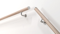 Handrail kit beech R14 & R34 | NEW RONDO brackets Silver