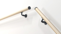 Handrail kit spruce R16 & R36 | NEW RONDO brackets Anthracite, RAL 7016