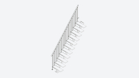 Additional staircase banister CLASSIC 3 Anthracite, RAL 7016